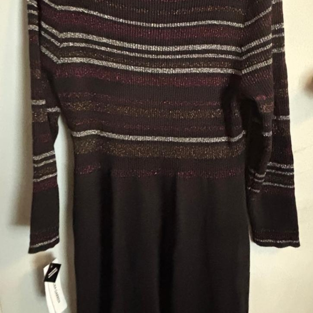 Studio Brown Long Sleeve Sweater Dress